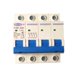 Tomzn 3Phase 4Pole AC 230/400V Circuit breaker 63A / 125A Front