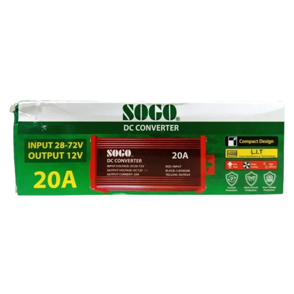 SOGO 20A DC Converter with box